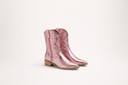 Amy | Metallic Western Embroidered Ankle Boots