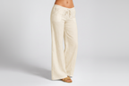 Christy - Summer Linen Blend Wide Leg Trousers