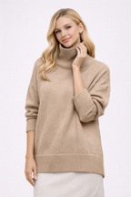 Delia -  Soft Turtleneck Sweater