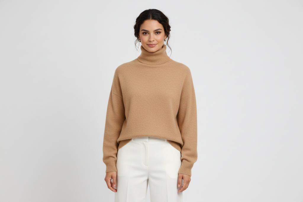 Delia -  Soft Turtleneck Sweater
