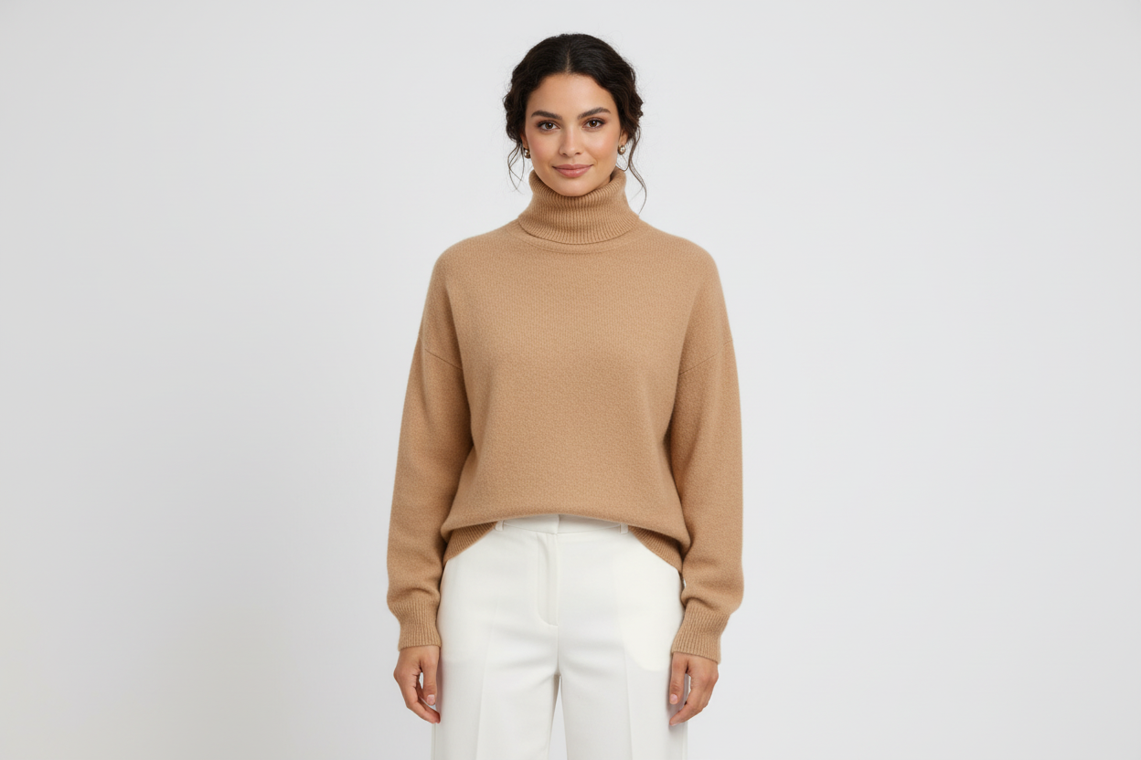 Delia -  Soft Turtleneck Sweater