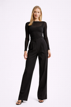 Joy | High Waist Wide Leg Trousers