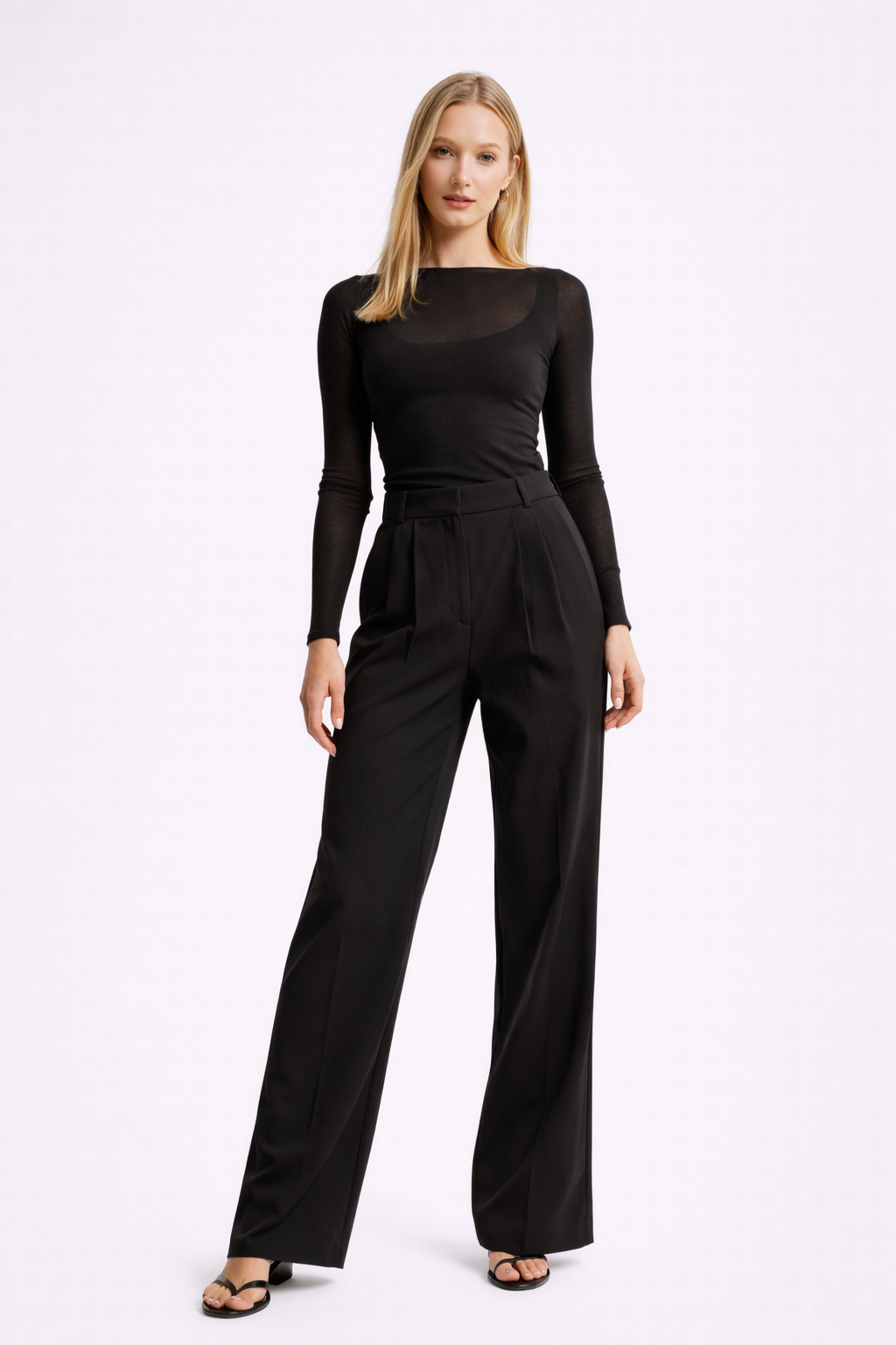Joy | High Waist Wide Leg Trousers