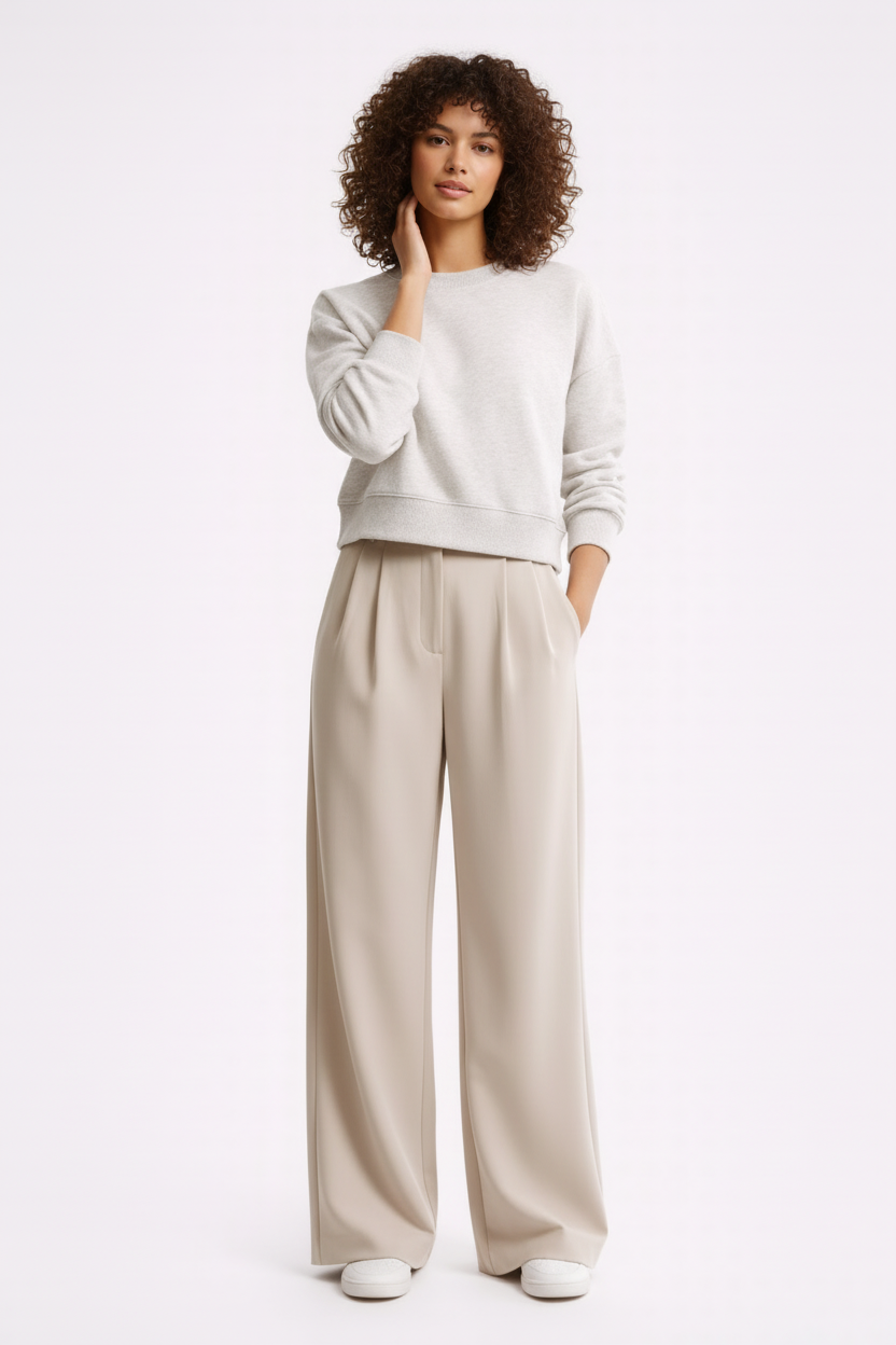 Joy | High Waist Wide Leg Trousers