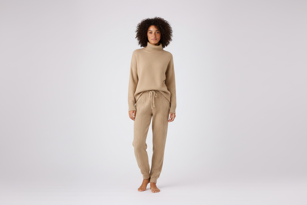 The Lisa Maria Knitted High Waist Jogger Pants