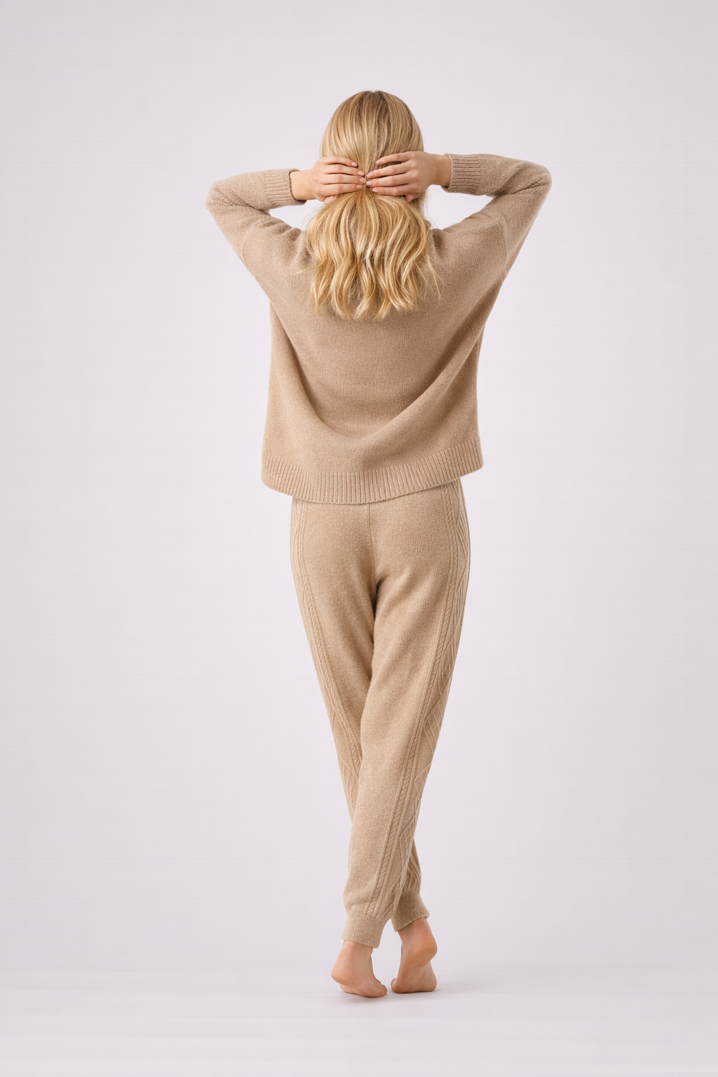 The Lisa Maria Knitted High Waist Jogger Pants