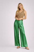 Camila | Metallic Wide Leg Trousers