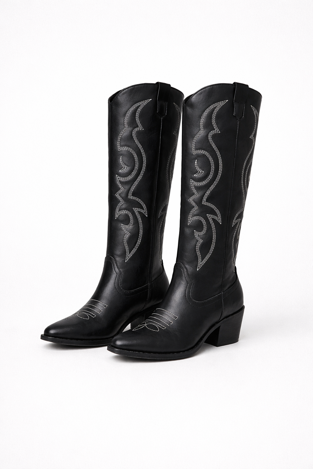 Renate | Western Cowboy Boots with Contrast Stitching