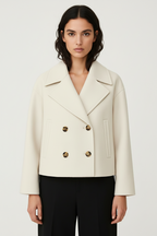 Maria | Winter Wool Blend Cropped Coat