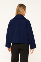 Maria | Winter Wool Blend Cropped Coat