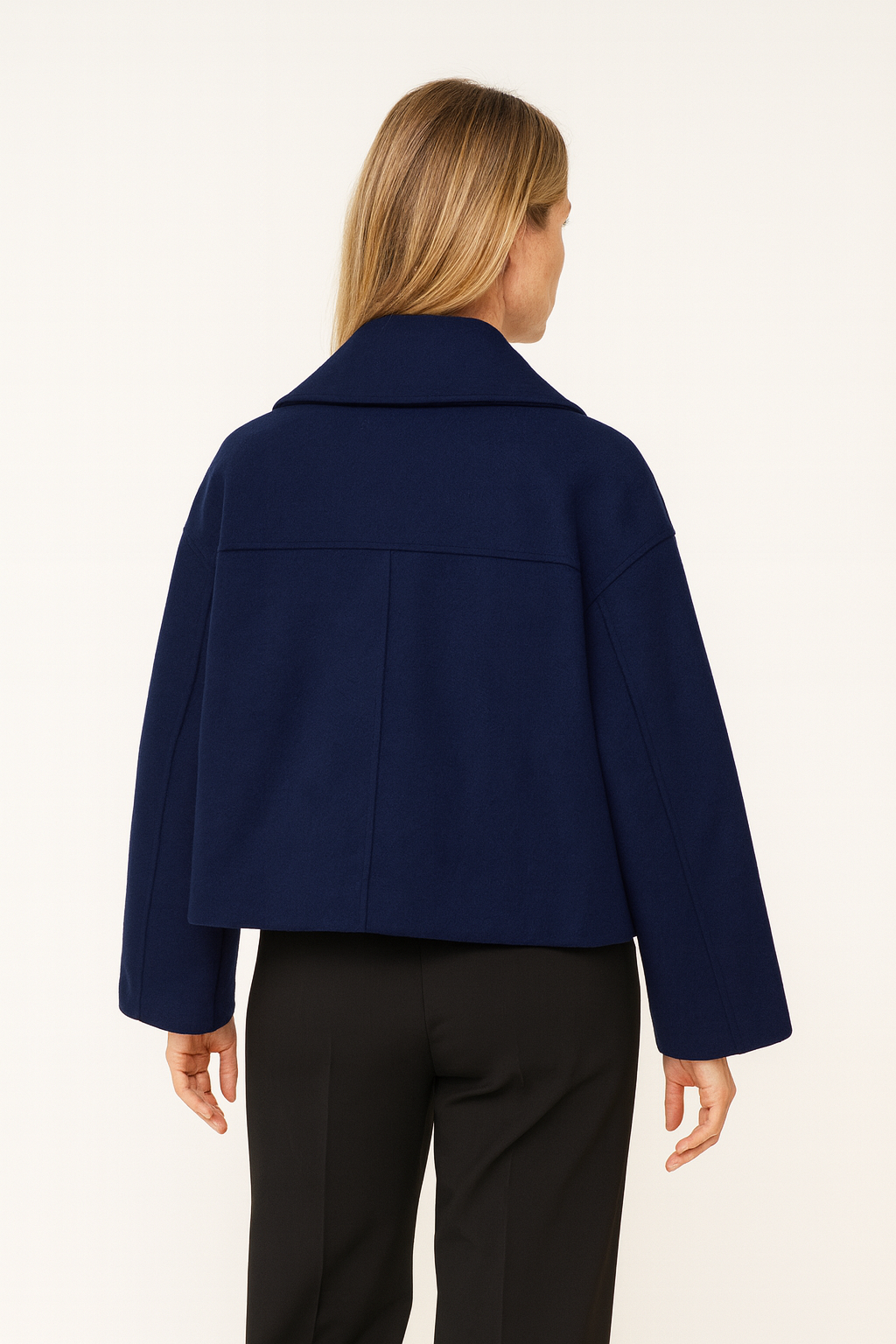 Maria | Winter Wool Blend Cropped Coat