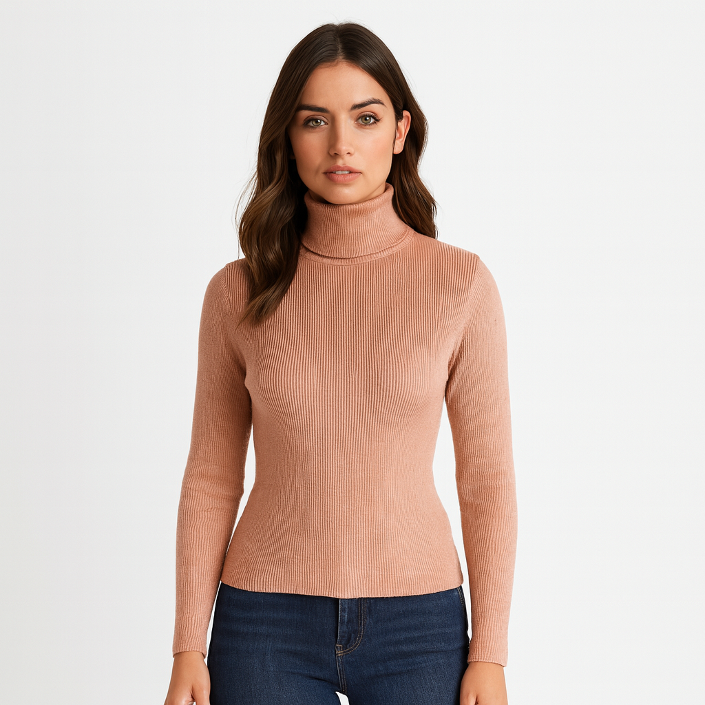 Josephine - Warm Ribbed Turtleneck Knit