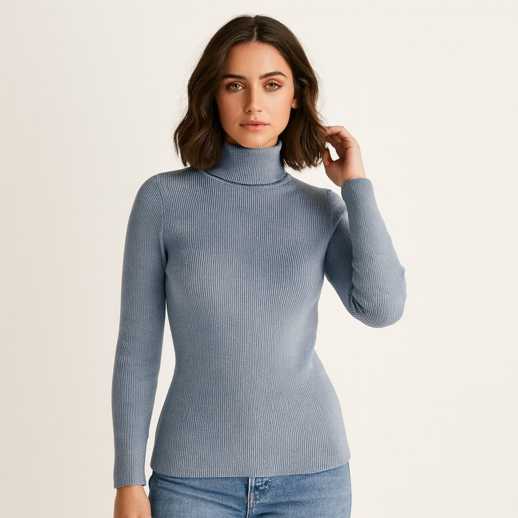 Josephine - Warm Ribbed Turtleneck Knit