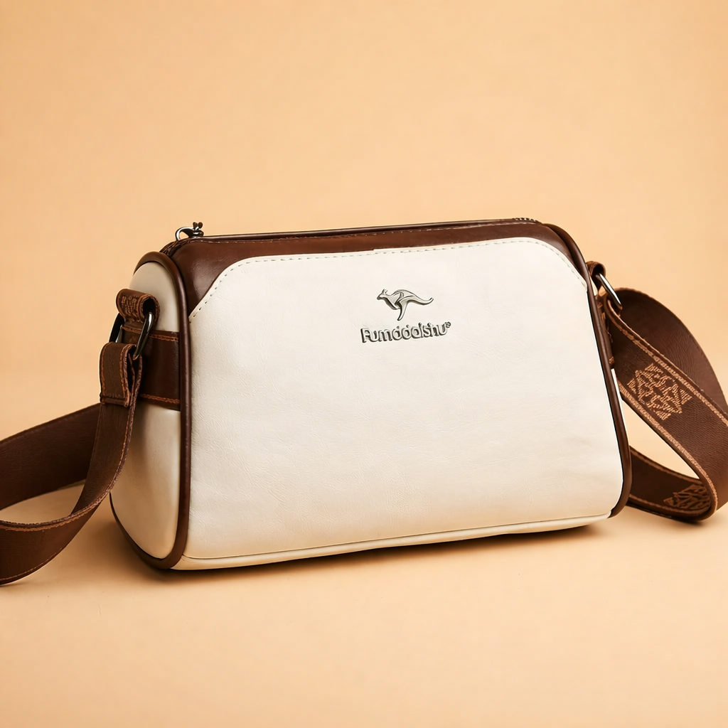 Chic Vegan Leather Shoulder Bag for Women | Stylish Crossbody with Adjustable Strap and Secure Zipper Closure | Elcevi