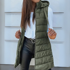 ISA | Lightweight Hooded Long Puffer Vest