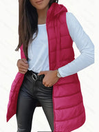 ISA | Lightweight Hooded Long Puffer Vest