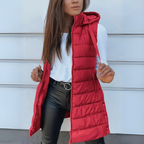 ISA | Lightweight Hooded Long Puffer Vest
