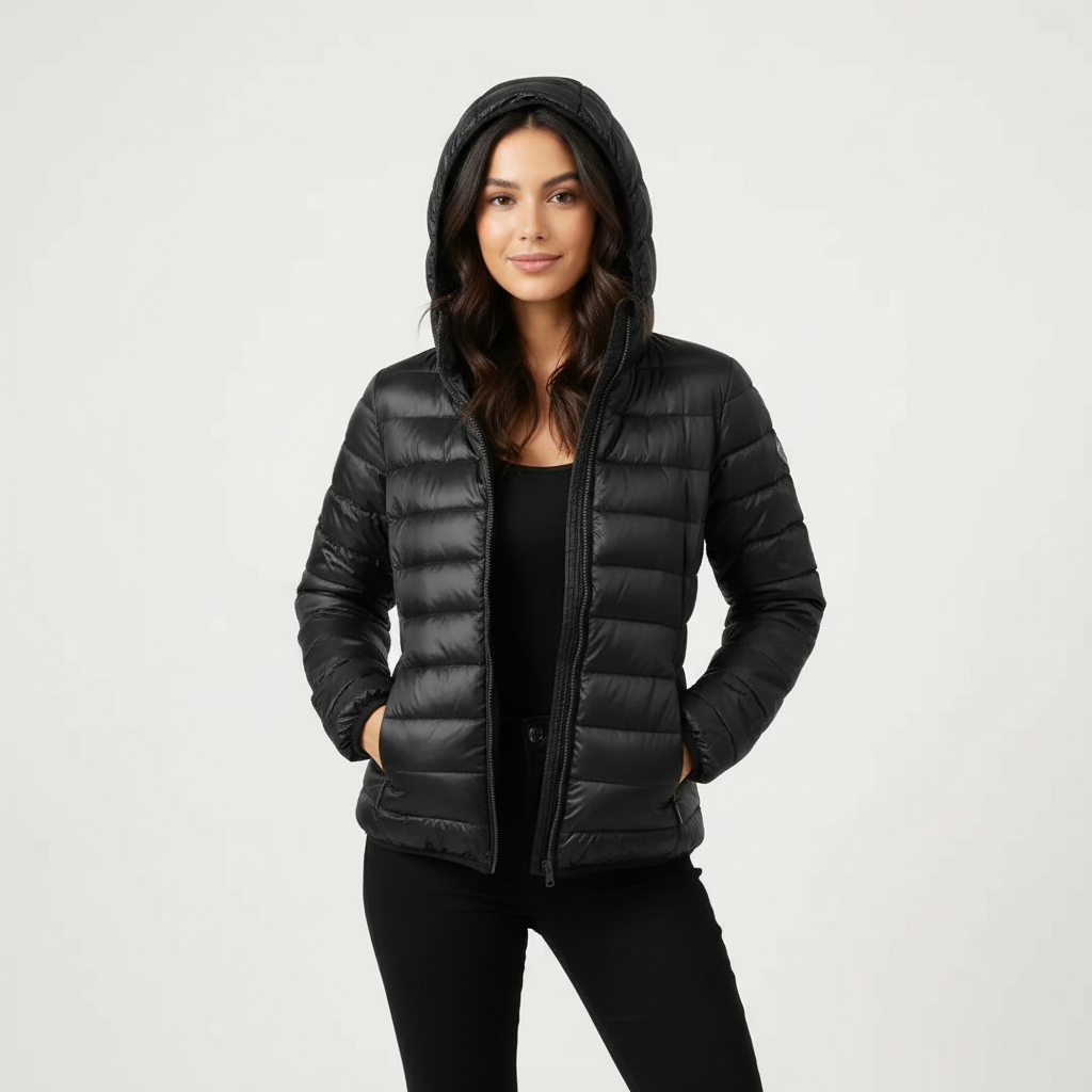 Comfortable Women's Puffer Jacket with Sporty Fit - Janice