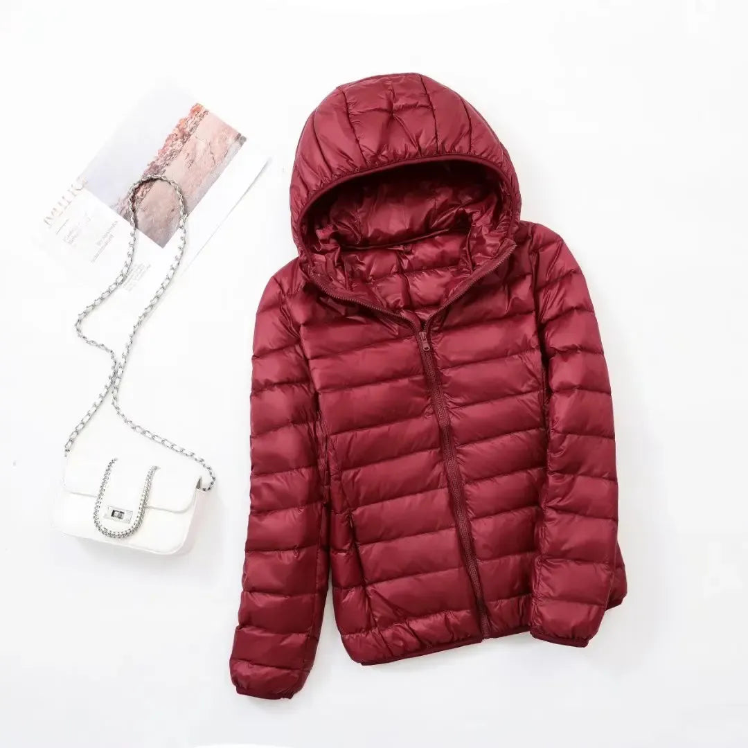 Comfortable Women's Puffer Jacket with Sporty Fit - Janice