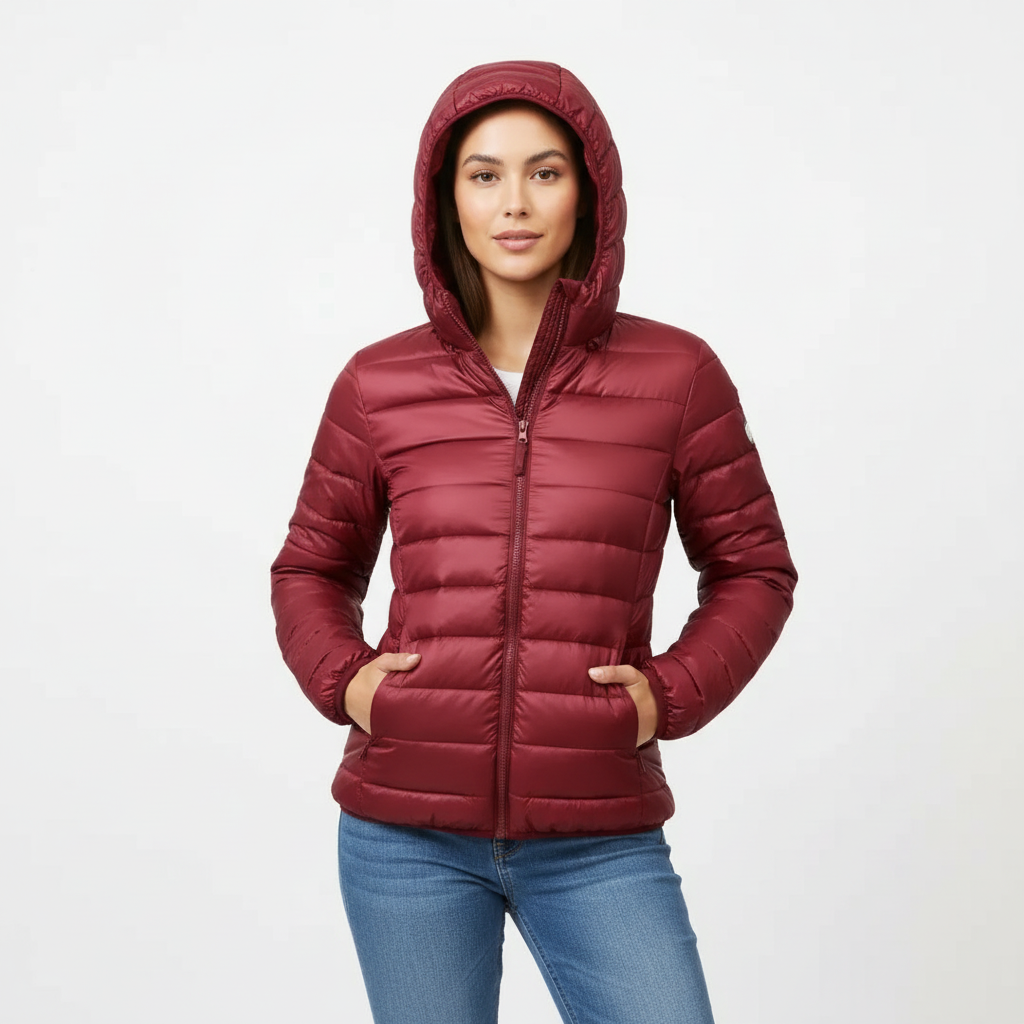 Comfortable Women's Puffer Jacket with Sporty Fit - Janice