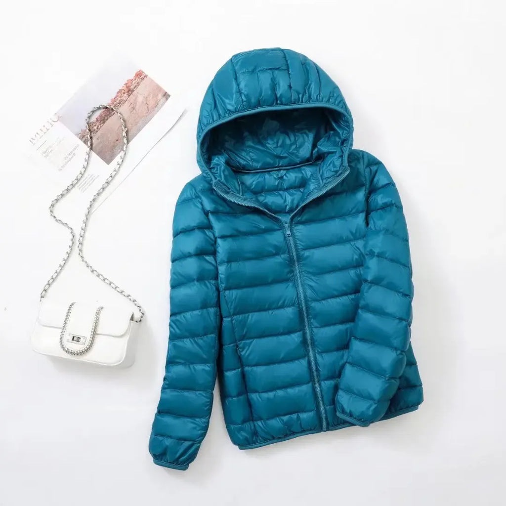 Comfortable Women's Puffer Jacket with Sporty Fit - Janice
