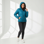 Comfortable Women's Puffer Jacket with Sporty Fit - Janice