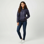 Comfortable Women's Puffer Jacket with Sporty Fit - Janice