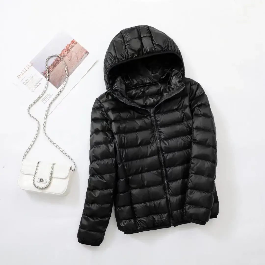 Comfortable Women's Puffer Jacket with Sporty Fit - Janice