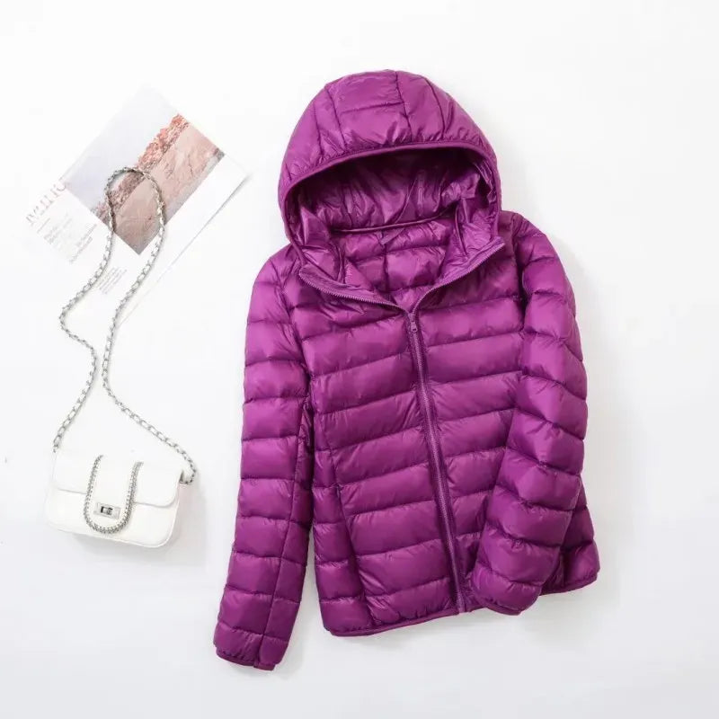 Comfortable Women's Puffer Jacket with Sporty Fit - Janice