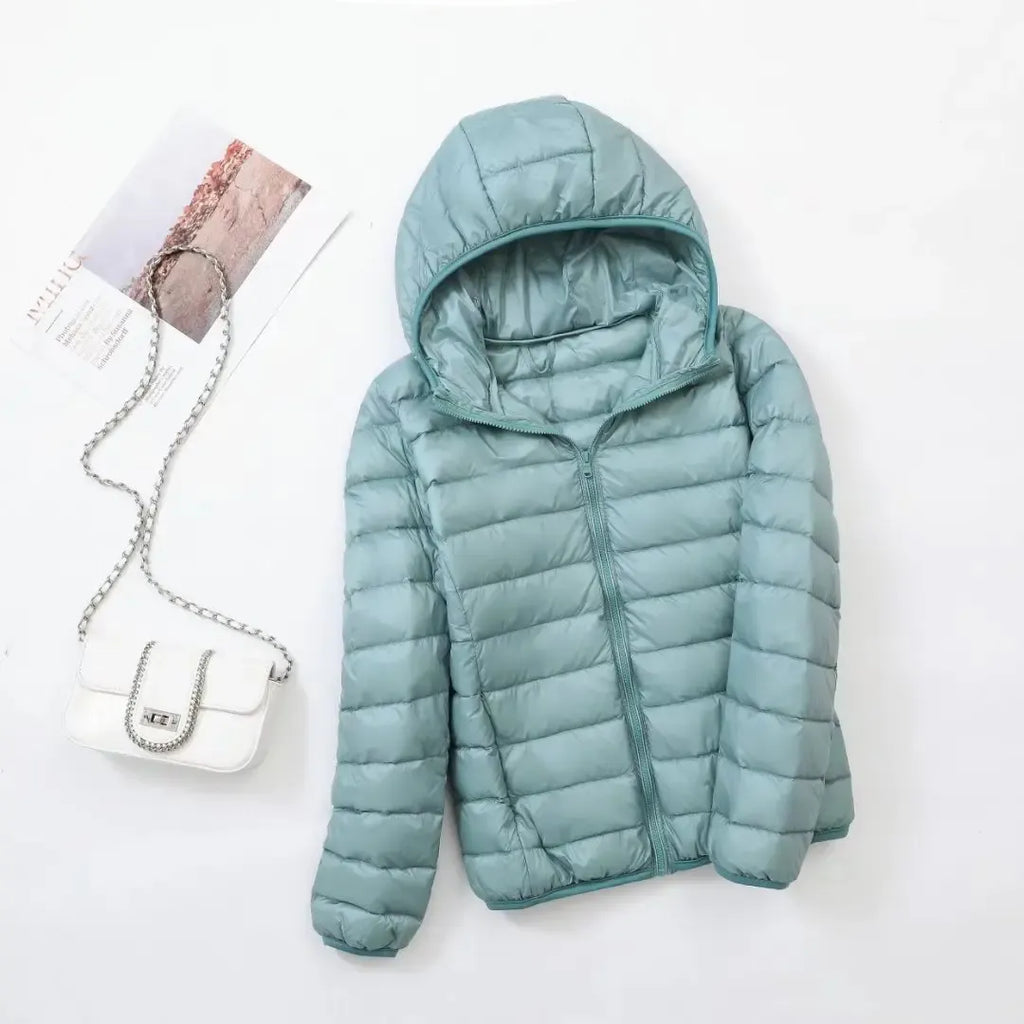 Comfortable Women's Puffer Jacket with Sporty Fit - Janice