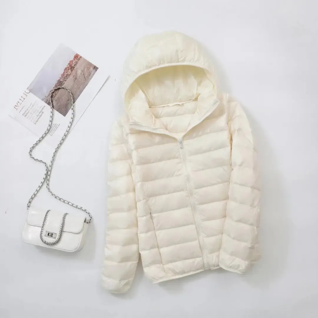 Comfortable Women's Puffer Jacket with Sporty Fit - Janice