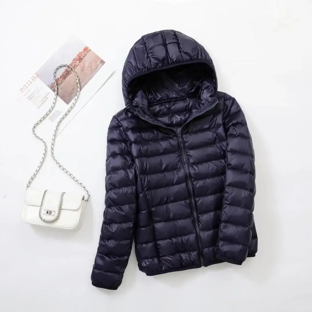Comfortable Women's Puffer Jacket with Sporty Fit - Janice