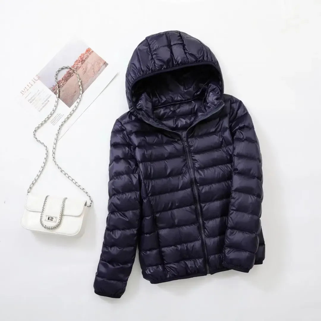 Comfortable Women's Puffer Jacket with Sporty Fit - Janice