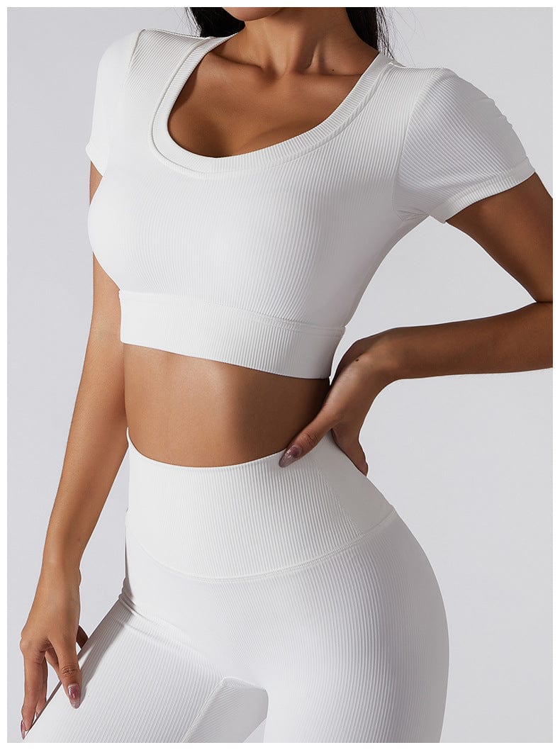 Claire - Ribbed Knit Sports Set