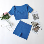 Claire - Ribbed Knit Sports Set
