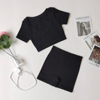 Claire - Ribbed Knit Sports Set