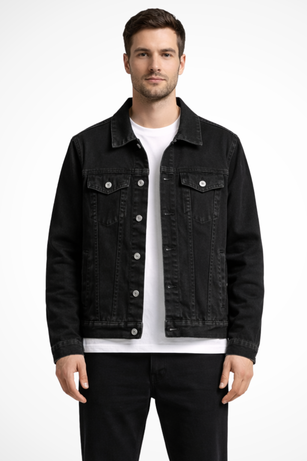 Liam | Men Classic Fit Button Up Denim Jacket