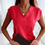 Jeniffer - Women's Short Sleeve V-Neck Top