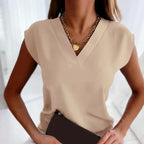 Jeniffer - Women's Short Sleeve V-Neck Top