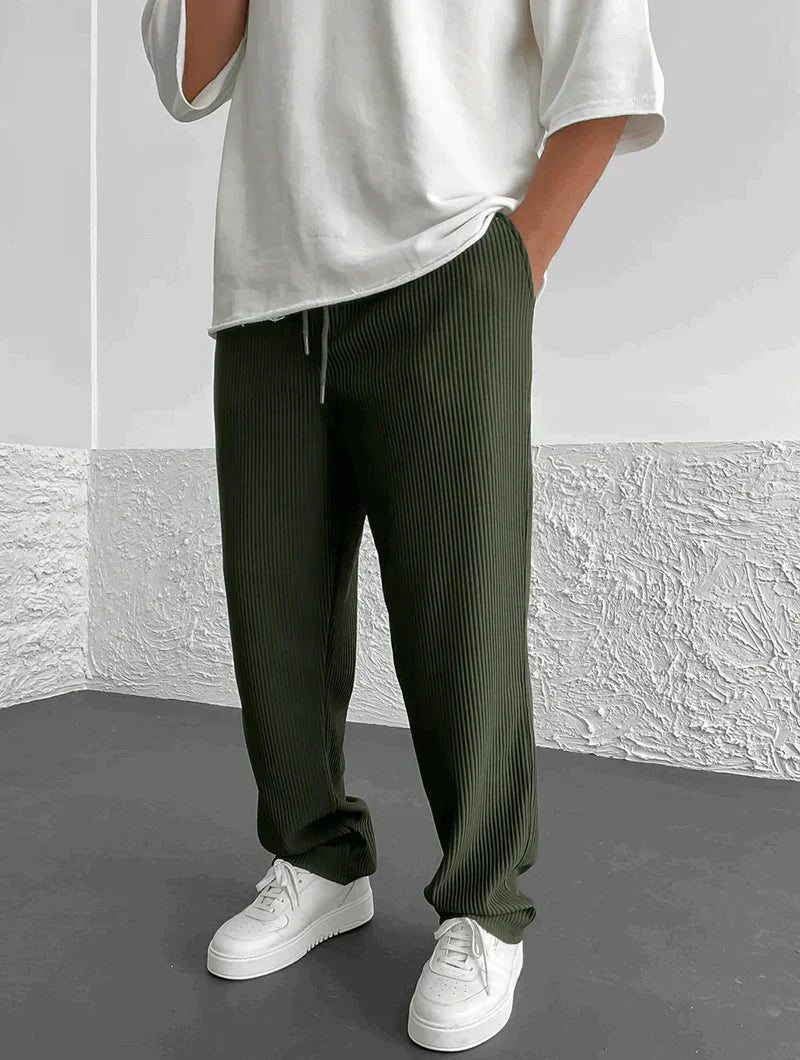 Elegant Trousers for Men | Drawstring Waist & Relaxed Fit | Different Colors