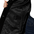 Elegant A-Line Women's Coat with Button Closure - Emma