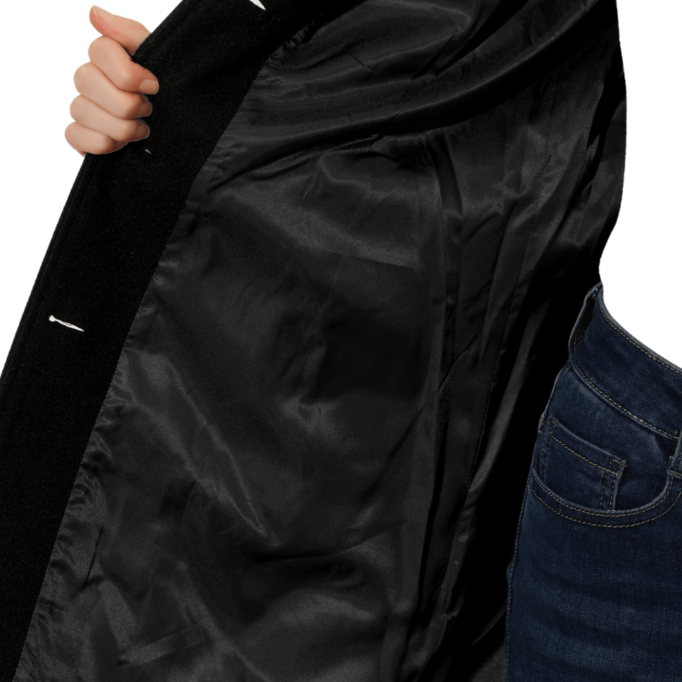 Elegant A-Line Women's Coat with Button Closure - Emma