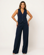 Elegant Sleeveless Blazer Suit for Women - Esra