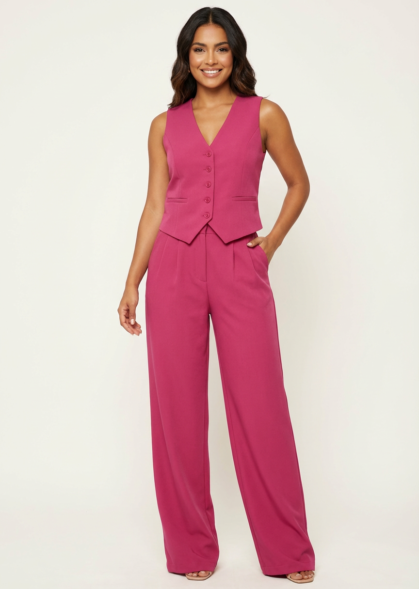 Elegant Sleeveless Blazer Suit for Women - Esra