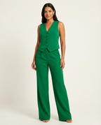 Elegant Sleeveless Blazer Suit for Women - Esra