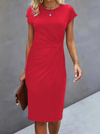 Catrien – Timeless Midi Dress with Flattering Silhouette