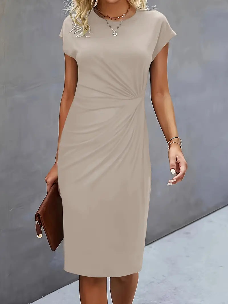 Catrien – Timeless Midi Dress with Flattering Silhouette