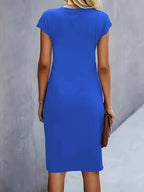 Catrien – Timeless Midi Dress with Flattering Silhouette