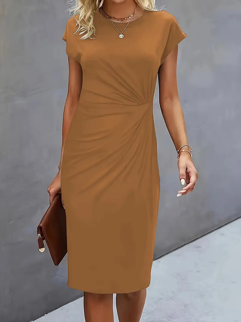 Catrien – Timeless Midi Dress with Flattering Silhouette