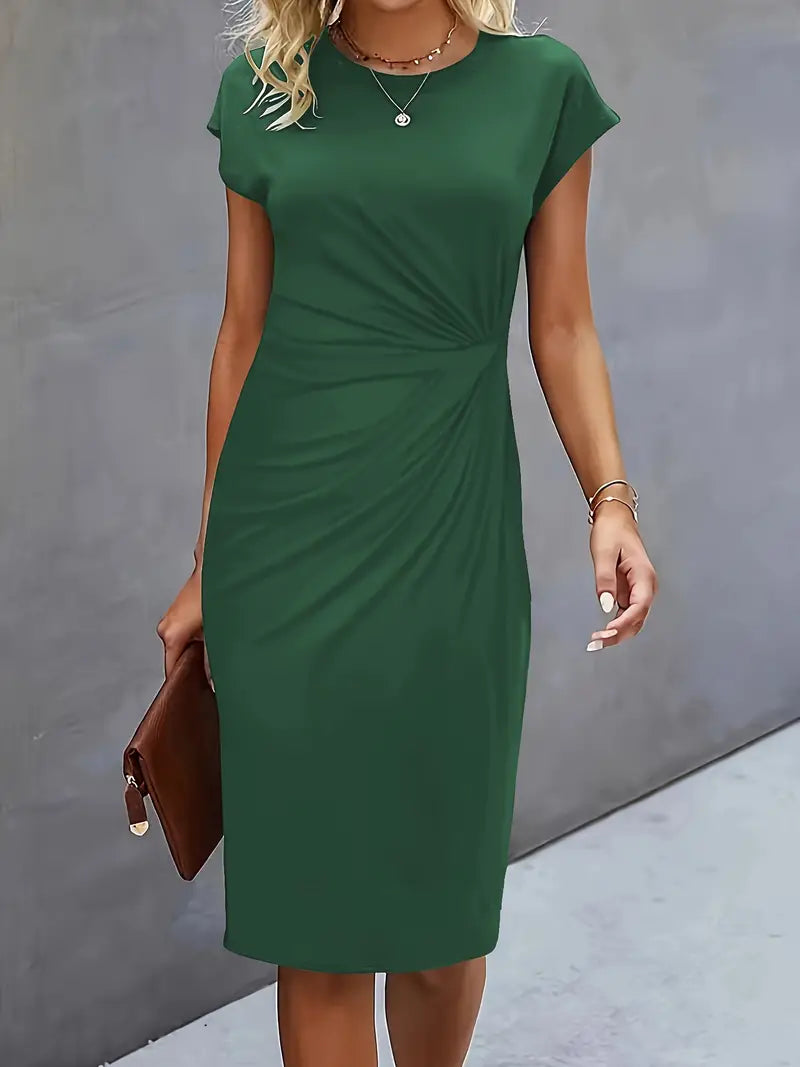 Catrien – Timeless Midi Dress with Flattering Silhouette